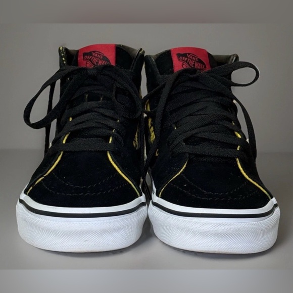 VANS x House Of Terror The Shining Sk8-Hi Mens Size 3.5 / Womens 5 Yellow Black - Picture 5 of 11